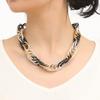 European and American Fashion Single-layer Handmade Necklace Mixed Color Aluminum Chain Geometric Clavicle