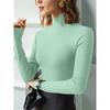Women's elegant light long-sleeved T-shirt, elastic and comfortable fit, casual and comfortable for all seasons