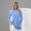 Women's Daily Casual Long Sleeve Mid Collar Top
