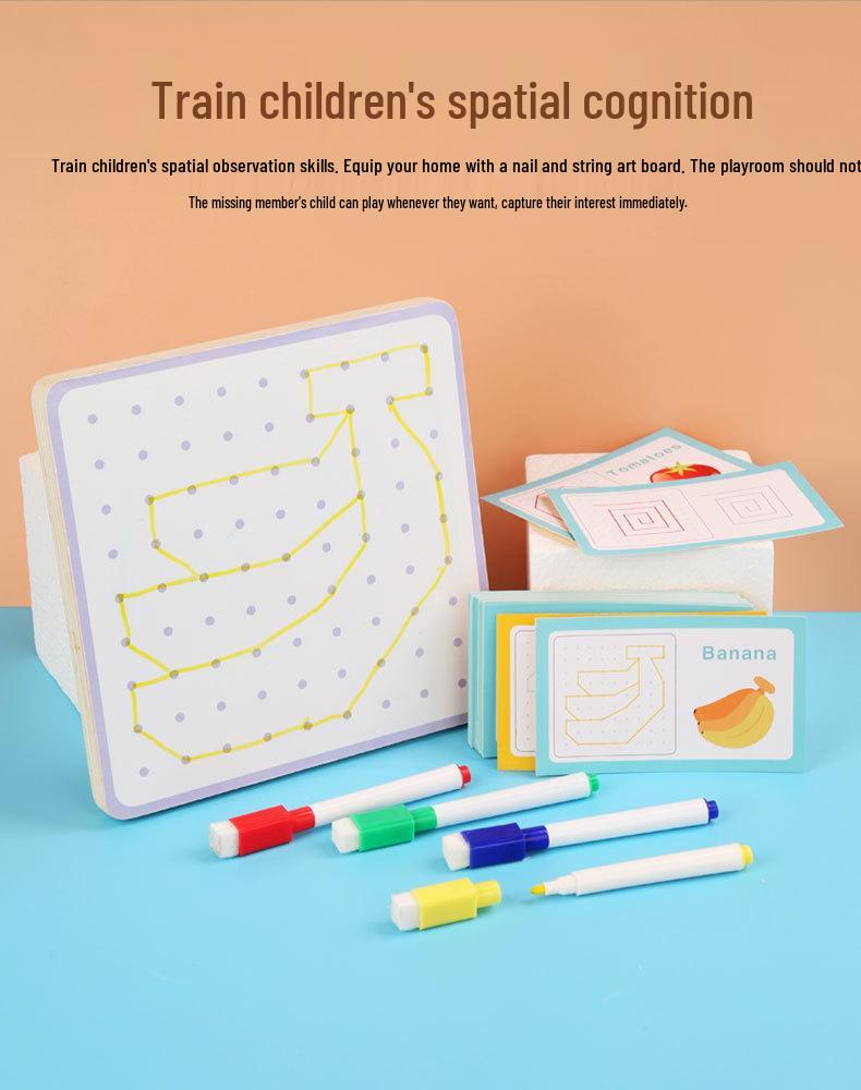 Holz-Lochbrettspiel für Kinder: Hilfsmittel zur Formerkennung für frühe Mathematik und Geometrie