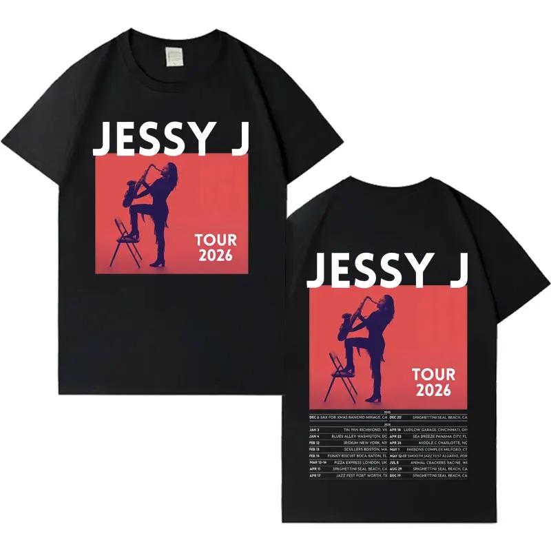 

Singer Jessy J 2026 Album Tour TShirt Summer Cotton Harajuku Style Short Sleeve Street Style Comfortable TShirt Unisex S
