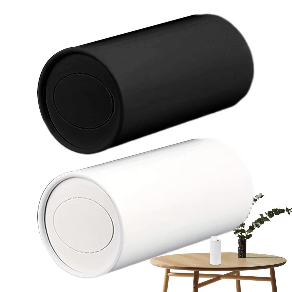 Cup Holder Tissues for Car 2 Pieces Round Car Tissue Box Creative Napkin Bucket Paper Towel Cylinder for Vehicle Rv Truck Daily