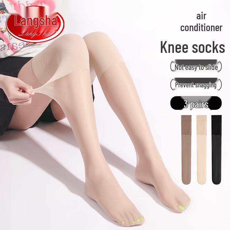 Langsha Women's 5A Antibacterial Thin Over-the-Knee Stockings