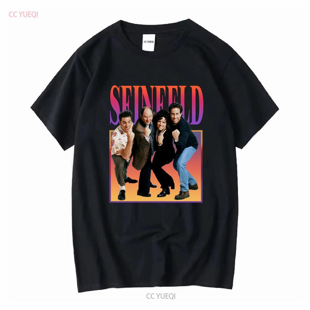 Maglietta Retrò Seinfeld George Costanza Jerry Cosmo Kramer Elaine Benes Merch vintage Lavata abbigliamento designer grafico moda
