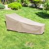 Garden Patio Furniture Cover Waterproof Outdoor Lounge Chair Protection Covers(Beige)