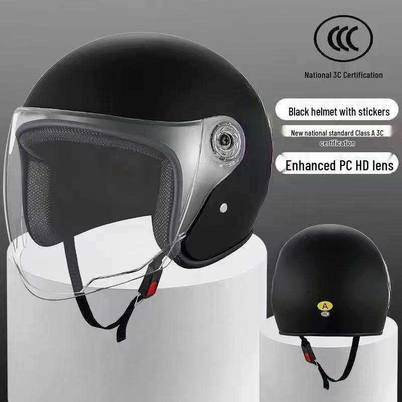 New 3C Certified Unisex Electric Vehicle Helmet: Autumn/Winter Model for Cold Protection and Warmth - Lightweight for Motorcycles