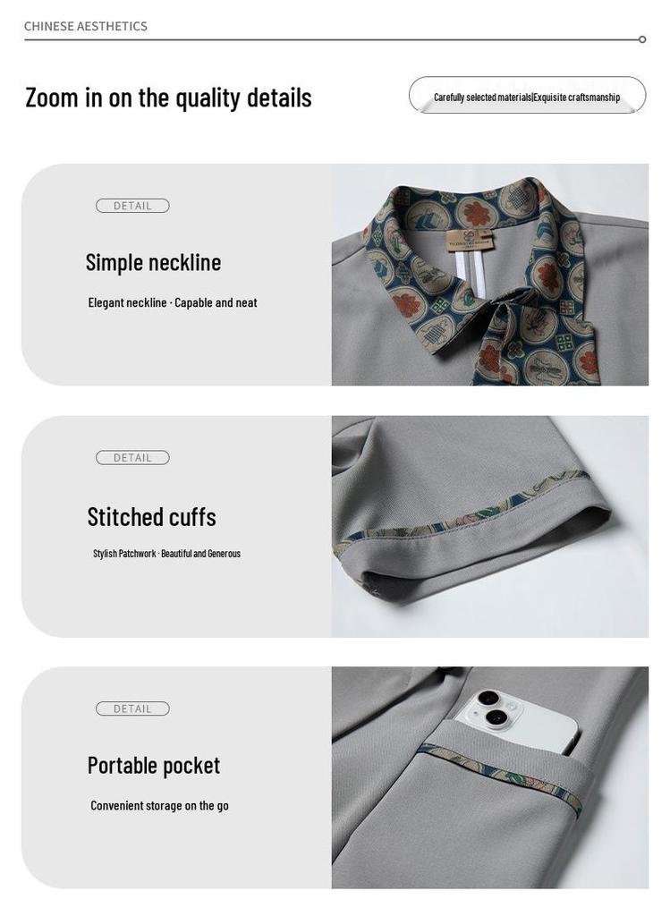 Damen Sommer Kurzarm-Uniform: Chinesischer Stil Catering, Hotel Lobby, Hot Pot Restaurant Empfangskleidung