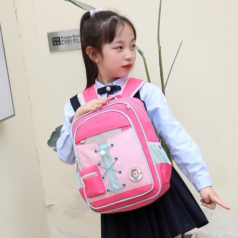 New primary school students versatile, lightweight and childlike cute schoolbag large-capacity men's spine reduction backpack