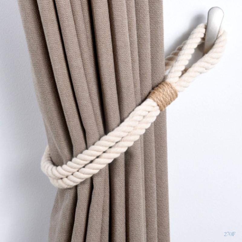 270F Natural Curtain  Rope Curtain Tiebacks For Enhancing Home And Offices Space