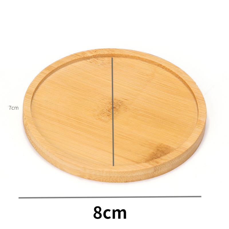 14 Style Round Square Flower Pots Planter Bamboo Tray Wood Gardening Supply Holder Home Decor Anti-Fade Simple Elegant Design