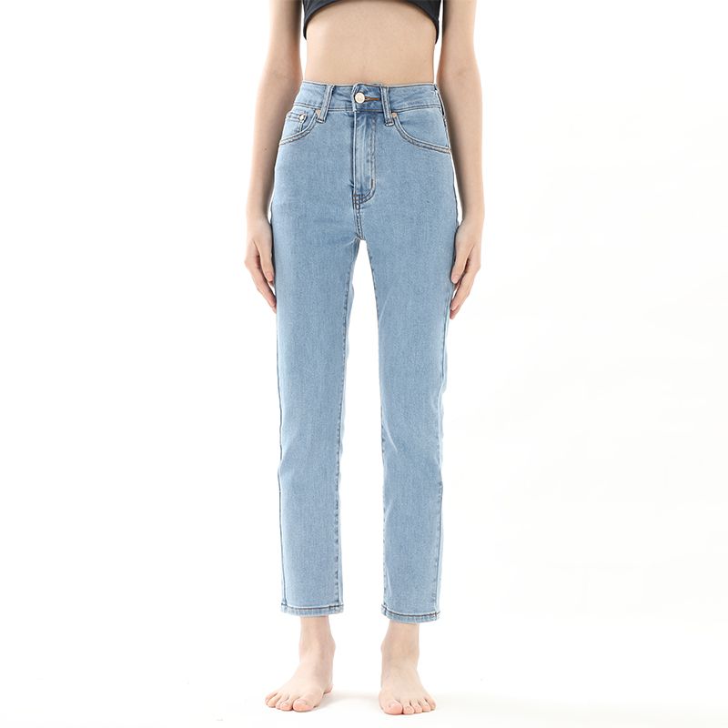 

GPod Slim French High Waist 2023 New Pencil Pants Po Carrie Blue S