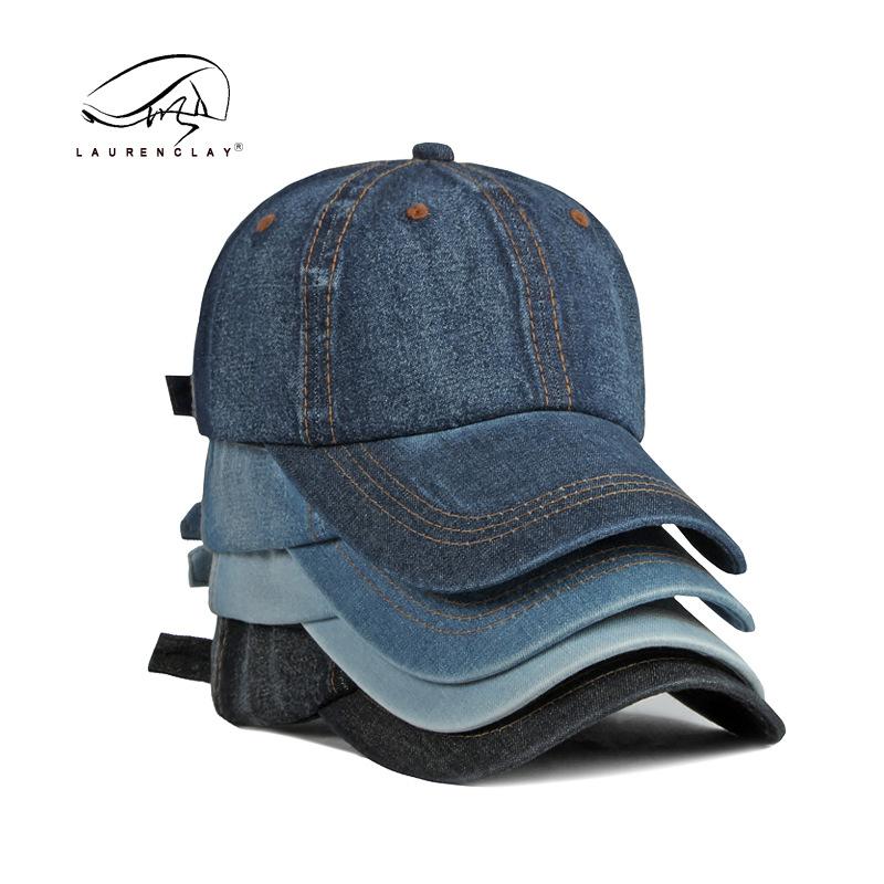 Hat Men's Four Seasons Washed Denim Cap Fashion Patch Sunscreen Sun Hat Women's Baseball Cap Tide