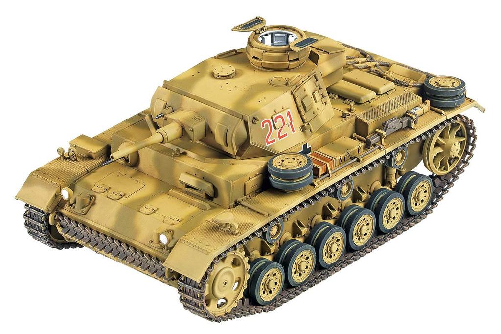Academy Scale German Wehrmacht Panzer III J North African Front Plastic Model Kit 13531 1/35 Ausf.