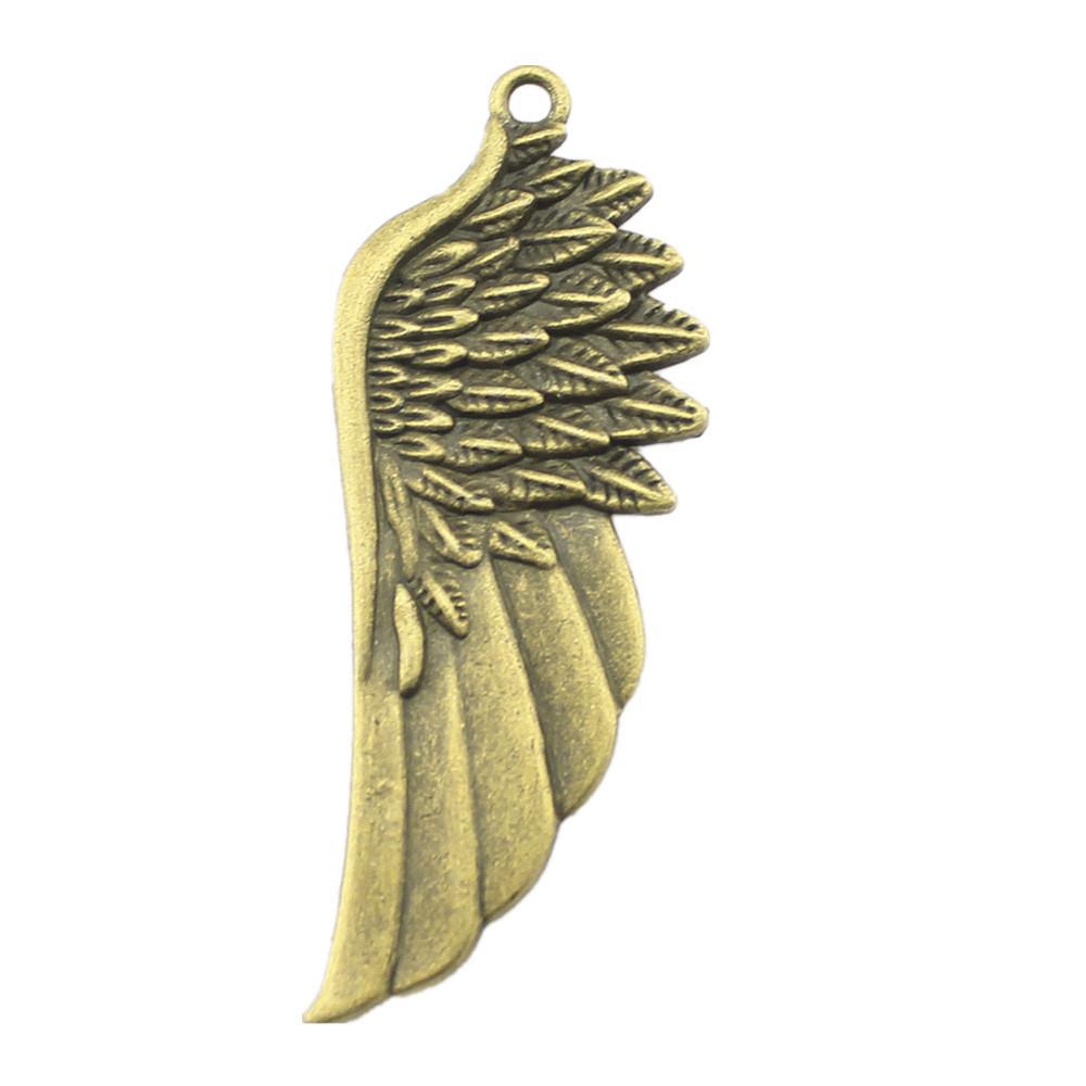 Feather Wing Charms Antique Alloy Pendants For Bohemian Jewelry Making