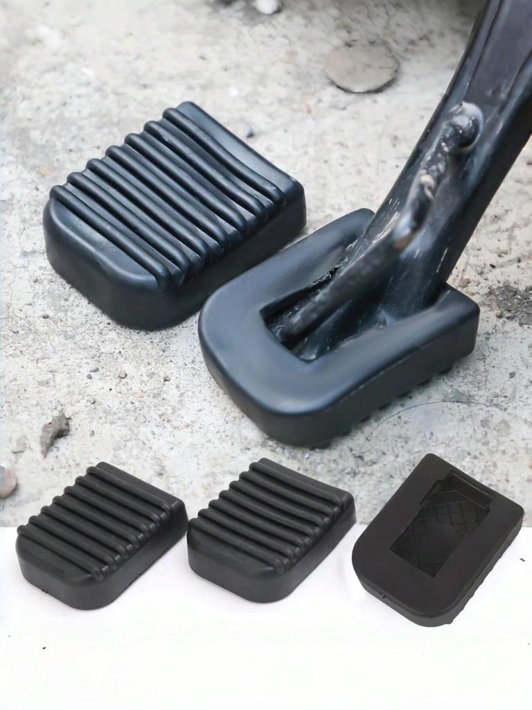 Universal Motorcycle Side Stand Pad – Rubber Non-Slip Oversized Base Extender, Fits All Motorcycles & E-Bikes