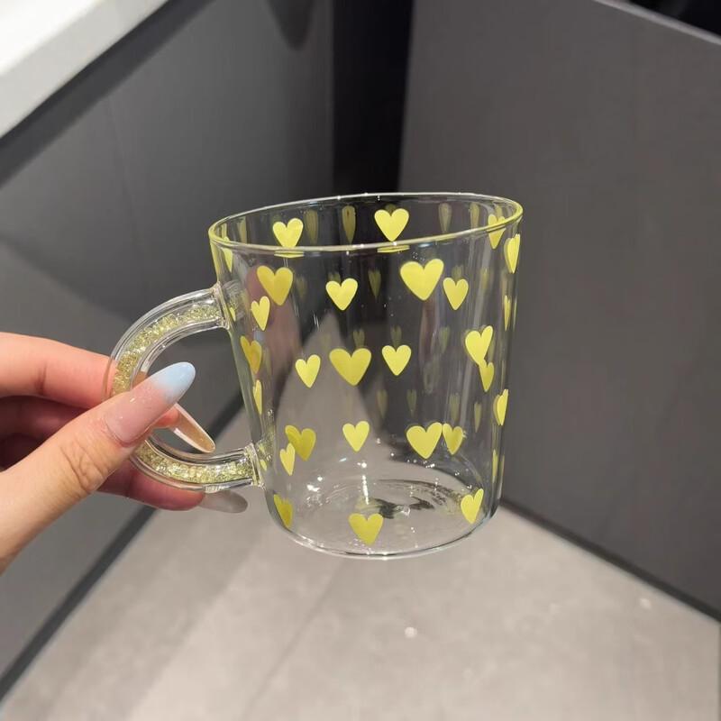 Macaron Color Handle Borosilicate Glass Cup