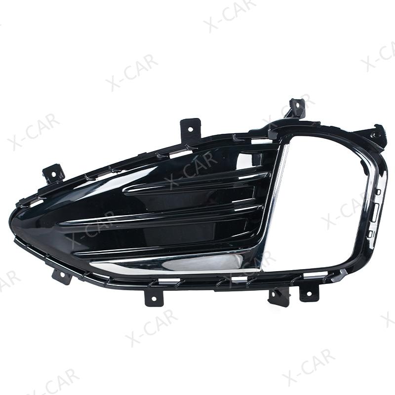 Car Front Bumper Daytime Lamp Fog Light Trim Cover Frame Grille Lid Daylight Bezel Hood For Ford Edge 2019 2020 20212022 1pc left
