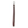 Cowhide Flat Fine Grained Mobile Phone Case Hanging Rope Wrist Strap Universal Wrist Strap Solid Color Leather Metal Keychain