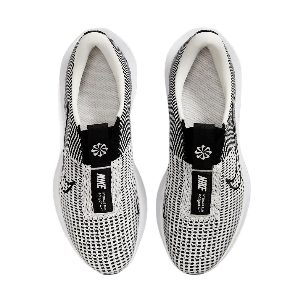 Nike Interact Run EasyOn Phantom White Black Men Sneakers FV5590-002