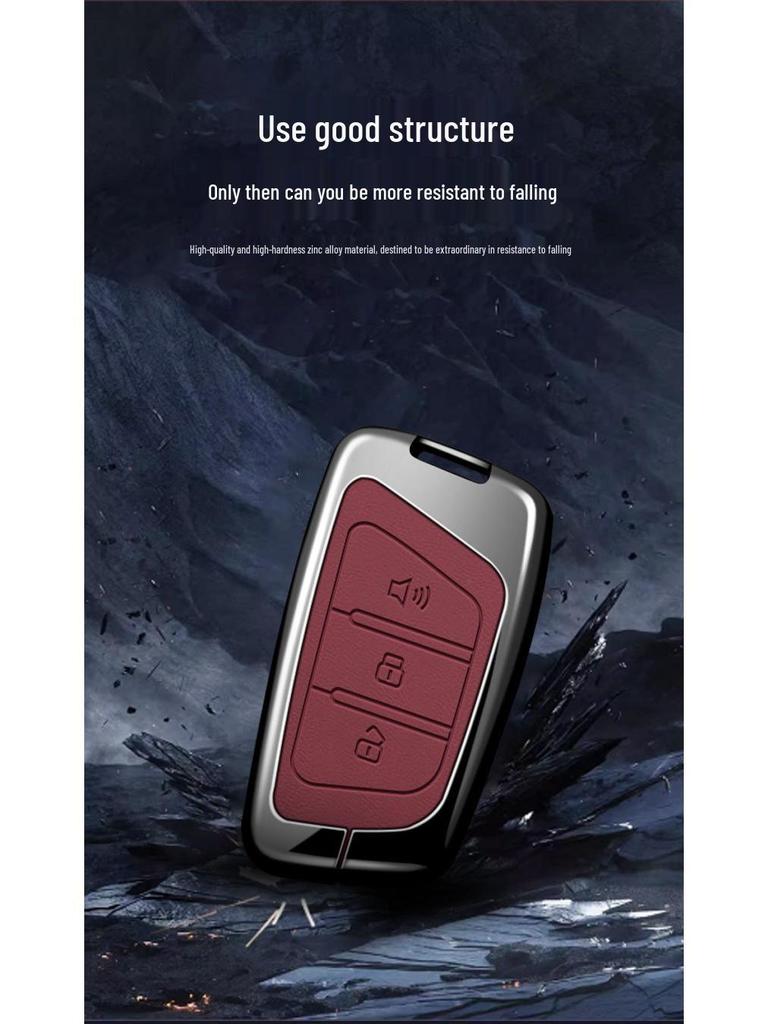 Fits Moskvich 3 & 6 Key Case: New 3-Button Key Shell & Buckle
