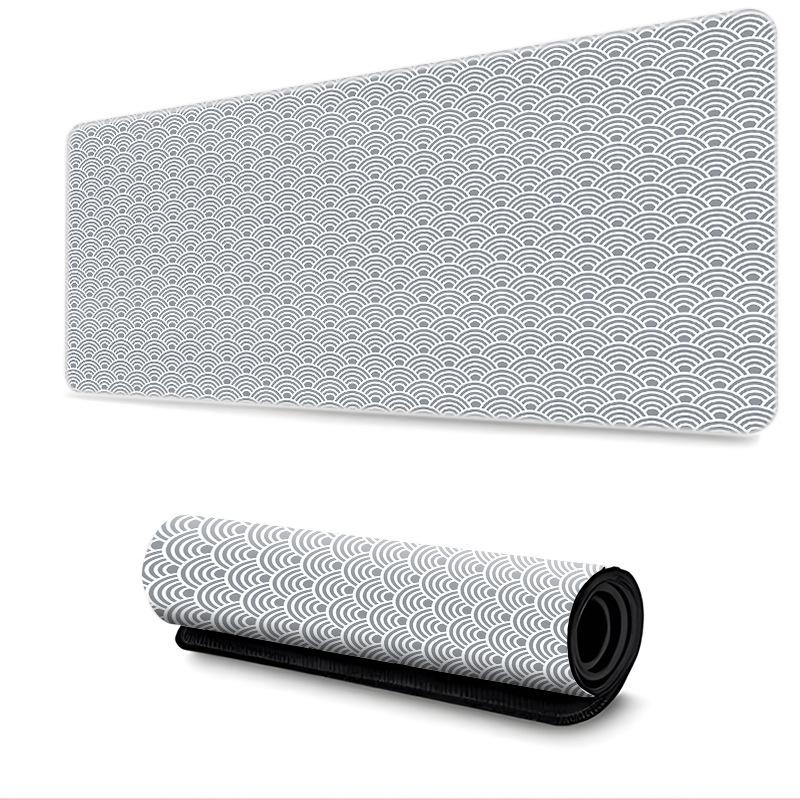 Black Desk Mat Japanese Mouse Pad Great Wave Mousepad Art Rubber Mat Mouse Carpet Table Pads Pc Mats Office Accessories
