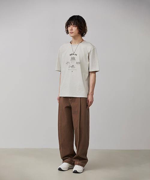 Mimdeowodeulobeu Berlin Pigment Washed T-Shirt_Beige