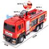 New 1:50 Alloy Fire Truck Die-casting Simulation Water Spraying Car Toy with Lights and Music, Water Spraying Rescue Car Toy