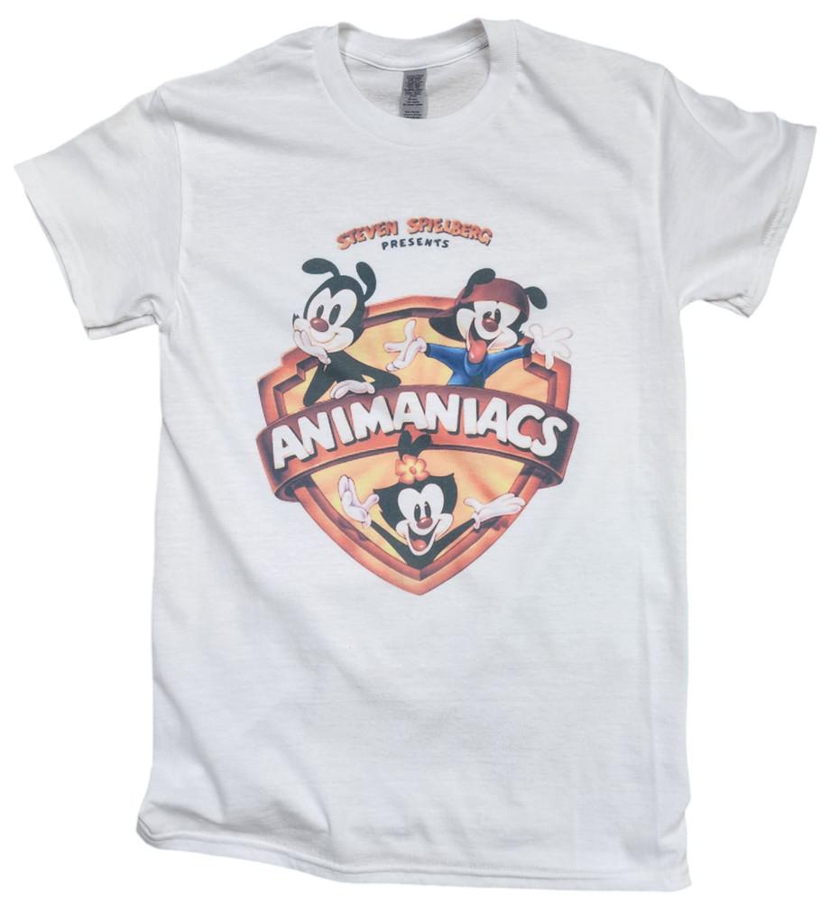 Animaniacs Soft Style White TShirt Vintage Retro Graphic Design Gift Idea Unisex T-Shirt S