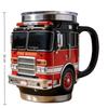 450ML Capacity Fire Rescue Mug Stainless Steel Ambulance/Police Car Designs Firefighting Coffee Mugs Handcrafted