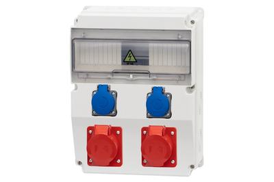CAJA Switchboard /12M/ 16/5, 32/5, 2x230V ONNLINE