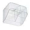 Desktop Storage Box Trapezoidal Organizer PP Plastic Sorting Case for Makeup Cosmetic Brush 4 Grids