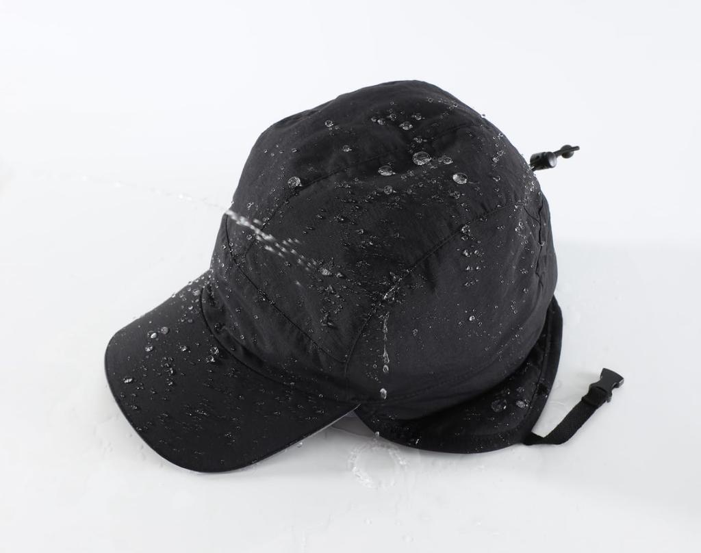 Connectyle Winter Waterproof Trapper Hat with Pilot Size Small Kids' Earflaps, Fleece-Lined Cap, Black,