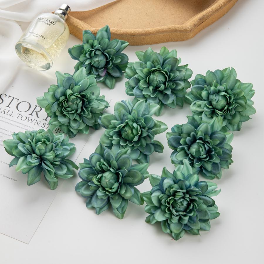 5/10Pcs Artificial Flowers Silk Chrysanthemum DIY Gifts Box Scrapbook Wedding Arch Home Garden Decor Christmas Wreaths Clearance