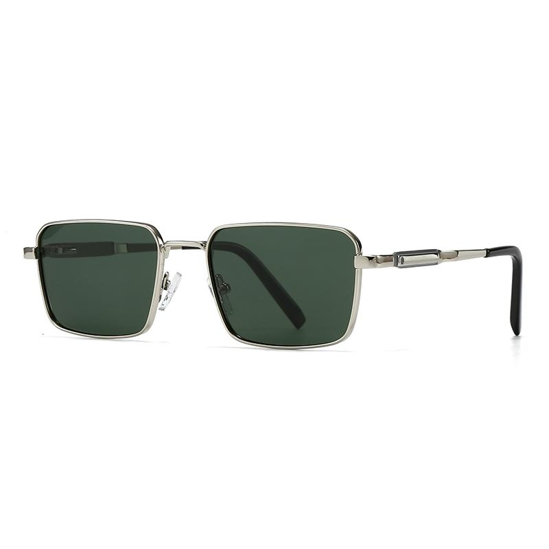  Trade New Modern Retro Metal Square Frame Men'S Sunglasses Ins Style Street Photography Big Brand Sunglasses For Women 1438