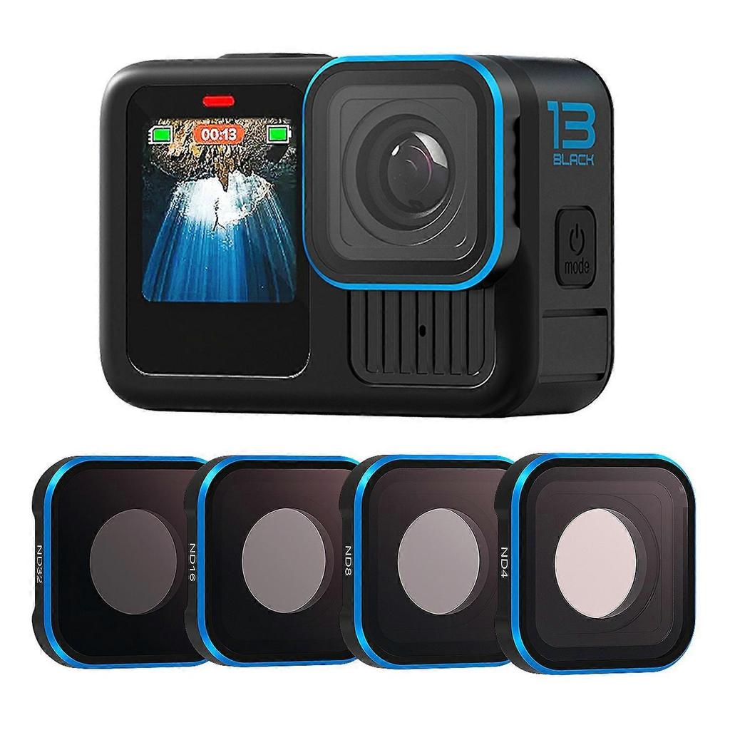 AS AMAGISN Wasserdichter Objektivfilter für GoPro Hero 13 12 11 11 Mini 10 9, ND4 8 16 32 Kamera Zubehör
