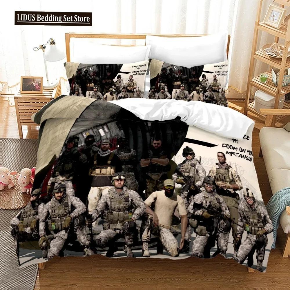 

Comforter Call Of Duty Warzone Bedding Set Single Twin Full Queen King Size Game Bed Set Aldult Boys Bedroom s 3D Print 020 Comforter (quilt)-EU Single(135*200cm)3pcs