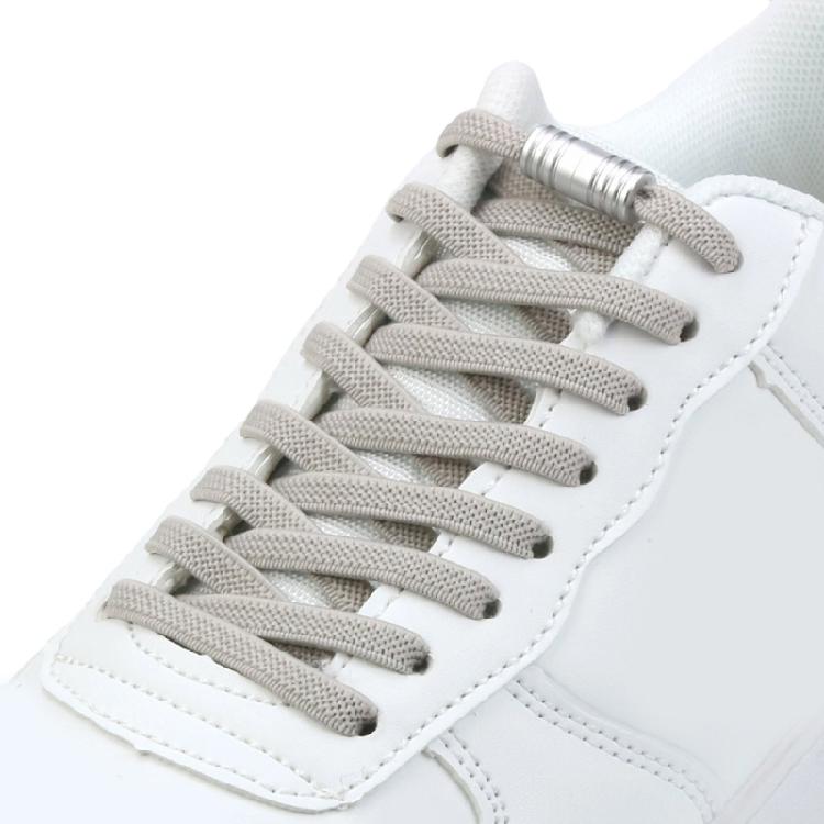 Metall-Aglets Elastische Schnürsenkel Strapazierfähig Abriebfest Schuhbänder Einfache Montage Perfekt Für Kinder Erwachsene Senioren