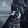 Gubaisen Men's Waterproof Quartz Watch with Calendar Feature