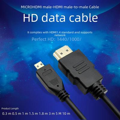 Micro-HDMI-auf-HDMI-Kabel: HD Datenkabel für Tablet/Kamera zur Display-/Projektorverbindung