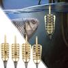 Bait Cage Fishing Feeder Set - Weighted Long Cast Carp Fishing Accessories, No Assembly Required, Non-Electronic