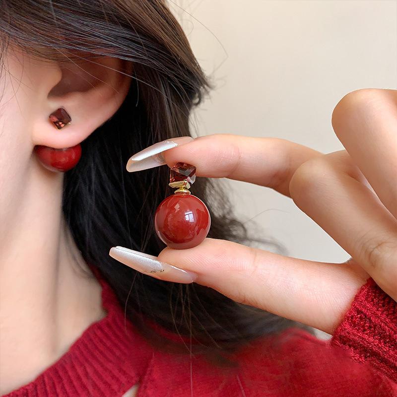 Geometric-shaped Earrings - Festive and Unique for The New Year, Suitable for Autumn and Winter, As An Accessory for The Ears.