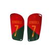 Cross Star Digital Heat Transfer Football Shin Pads - Protective Training Gear
