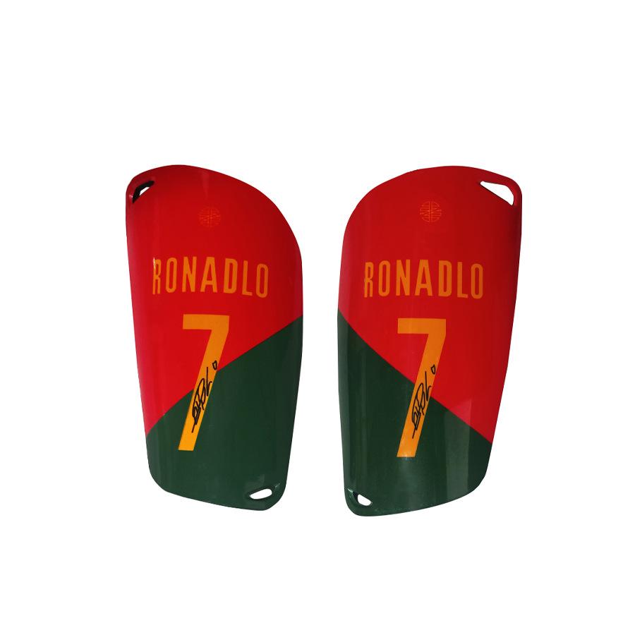 Cross Star Digital Heat Transfer Football Shin Pads - Protective Training Gear
