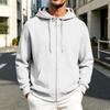 Men's Casual Zip-Up Hoodie Sweatshirt Jacket with Pockets