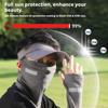 1 Set Protective Cover,Scarf Sleeve,Ice Silk Sunscreen Hanging Ear Neck Cover,Men's Summer Anti Sun Protection,Lightweight Full