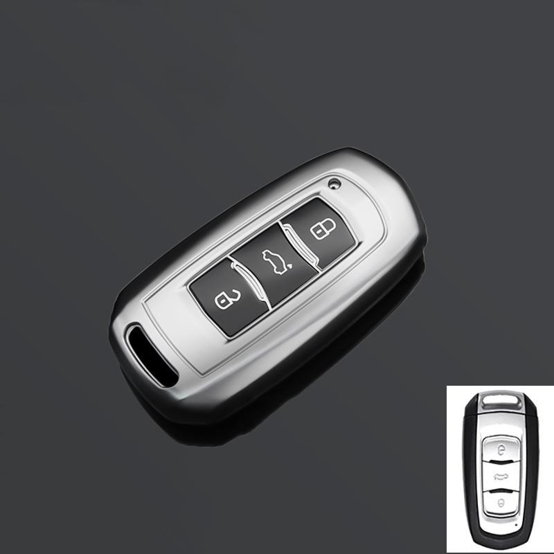 

Новый чехол-оболочка из ТПУ для автомобильного ключа Geely Atlas Boyue NL3 EX7 SUV GT GC9 Emgrand X7 Borui Держатель для авто Аксессуары серый