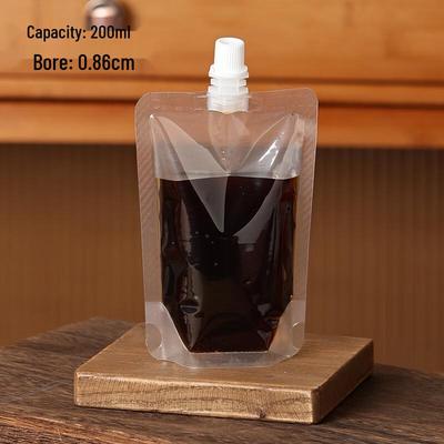 Self-Standing Disposable Liquid Packaging Pouch