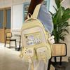 Schultasche Japanischer ins Stil Schultasche Mittelschule Mädchen Rucksack mit großem Fassungsvermögen Hoher Wert Transparente Schmerztasche Schüler Freizeitrucksack