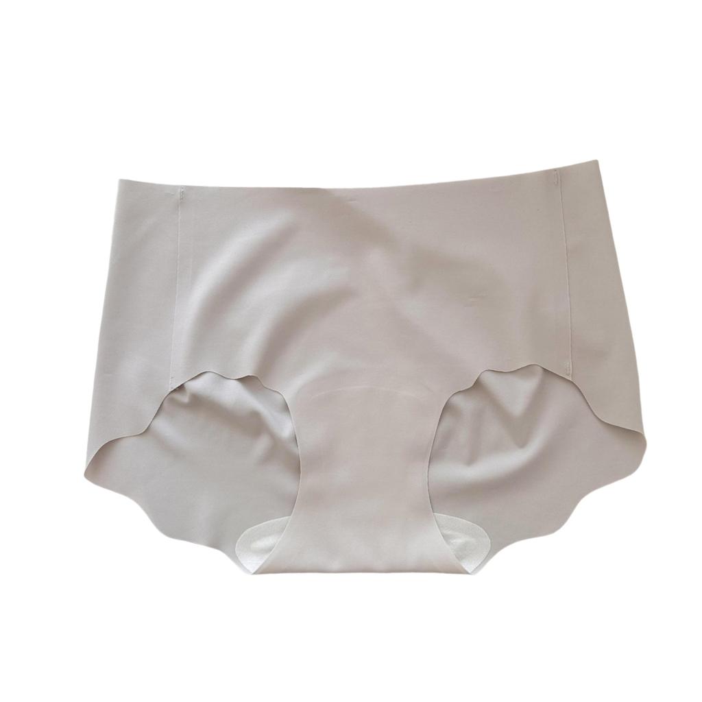 Seamless 7a Antibacterial Peach Hip Mid Waist Plus Size Women Invisible Breathable Briefs