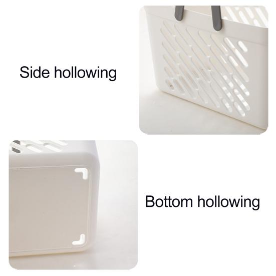 Yousheng Bærbar Badekurv Høydensitetsplast Dusjkurv med Fuktsikker Hul Baderom Kjøkken Organisering